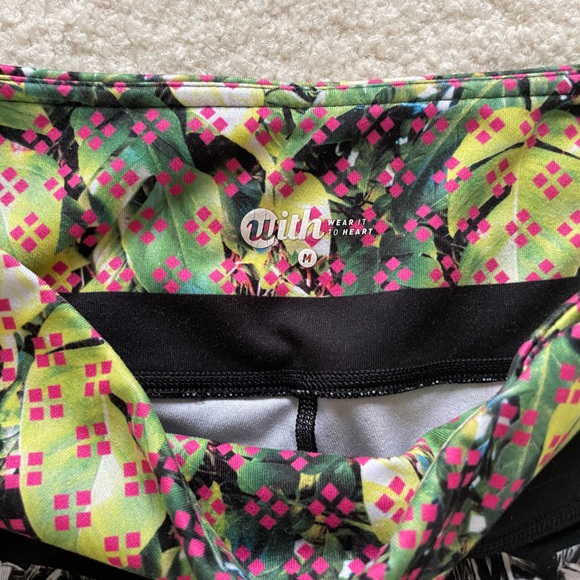 WITH (Wear it to heart) multicolored print yoga leggings - size M - Picture 4 of 5